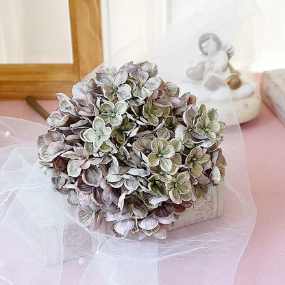 Hortensia Artificielle Automnales | Artiflora Mauve/Gris