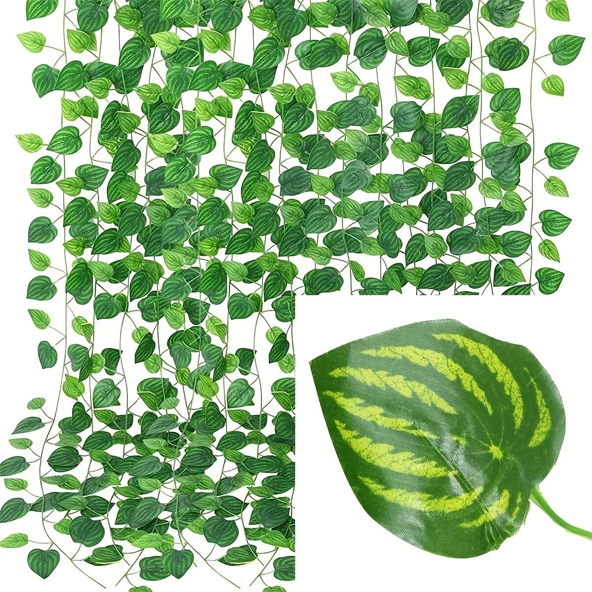 Lierre Artificiel Grande Taille | Artiflora 10m - 5 Fils / Watermelon