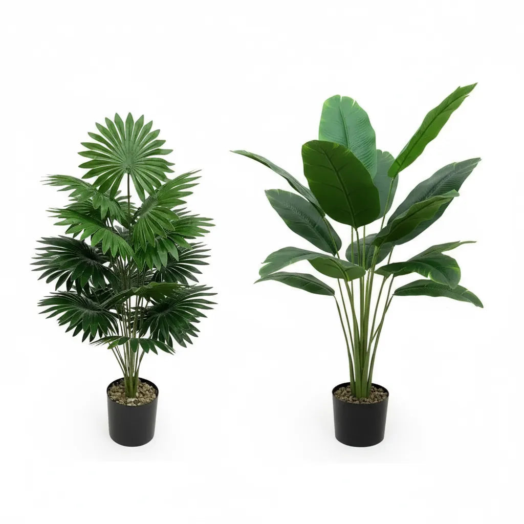 Lot de 2 plantes Artificielles | Artiflora 12 Feuilles