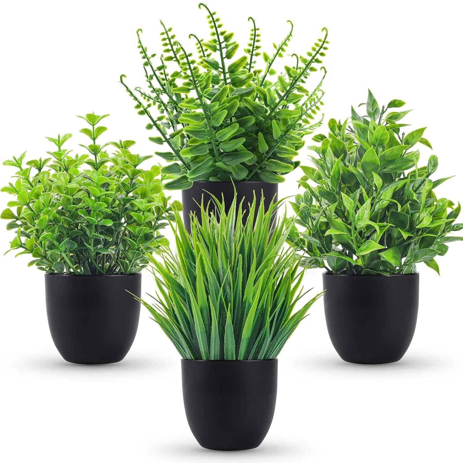 Lot de 4 petites plantes artificielles | Artiflora