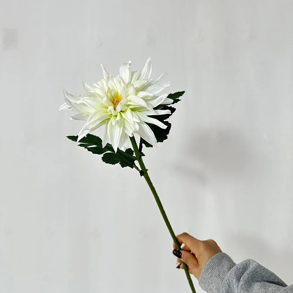 Lot de 5 Dahlia Artificielle | Artiflora Blanc