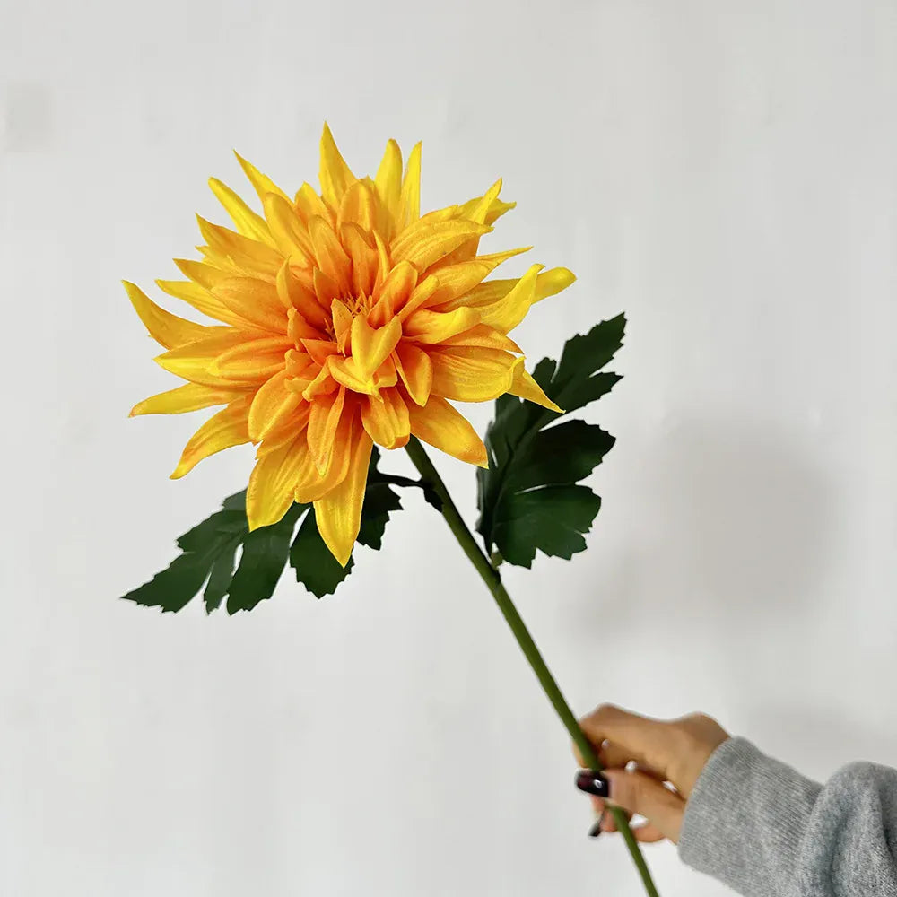 Lot de 5 Dahlia Artificielle | Artiflora Jaune