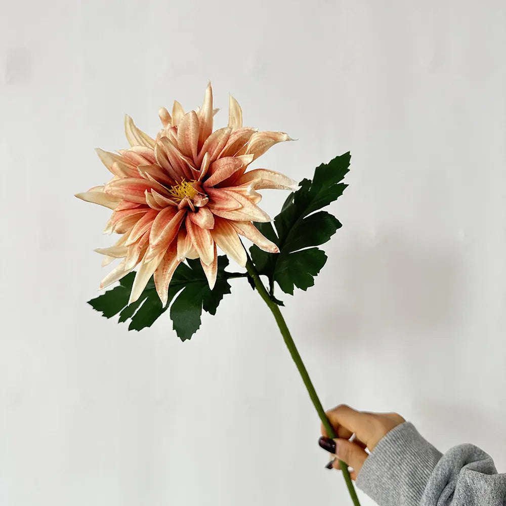 Lot de 5 Dahlia Artificielle | Artiflora Orangé