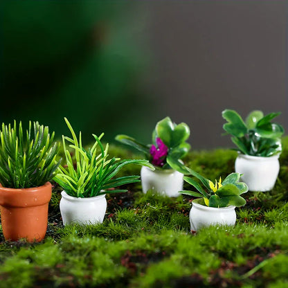 Lot de 5 Mini plantes artificielles | Artiflora 5pcs