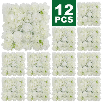 Mur de Fleurs Artificielles | Artiflora Blanc