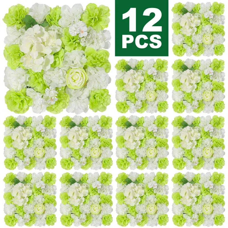 Mur de Fleurs Artificielles | Artiflora Vert