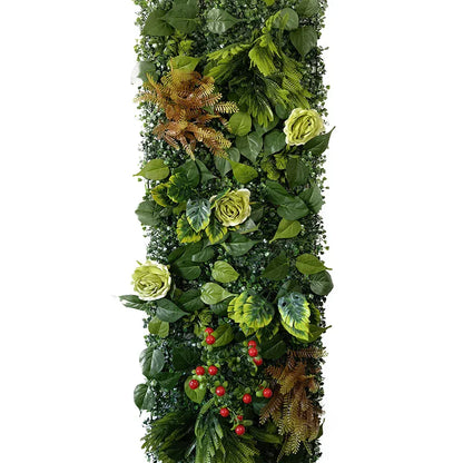 Mur de Verdure Artificielle - Baie Rouge