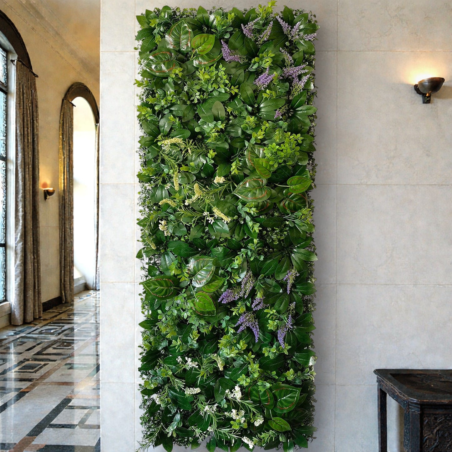 Mur de Verdure Artificielle - Feuille Verte