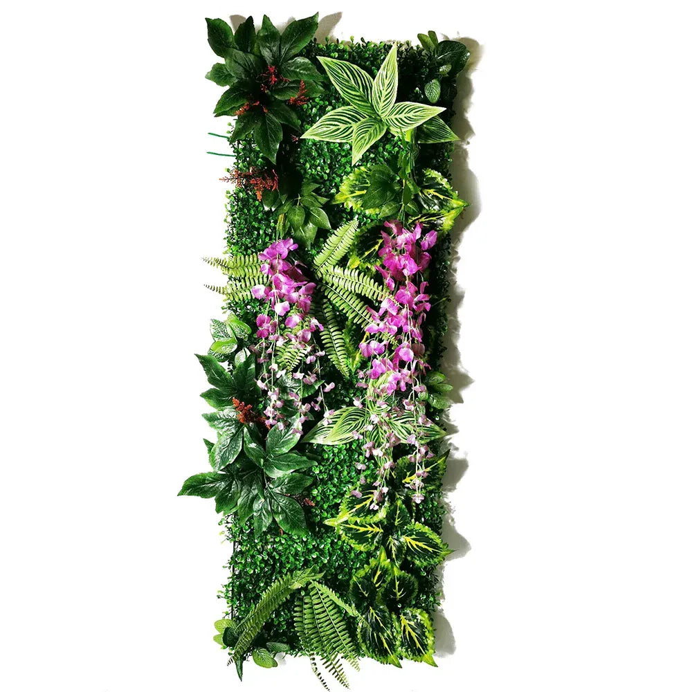 Mur de Verdure Artificielle - Fleurs