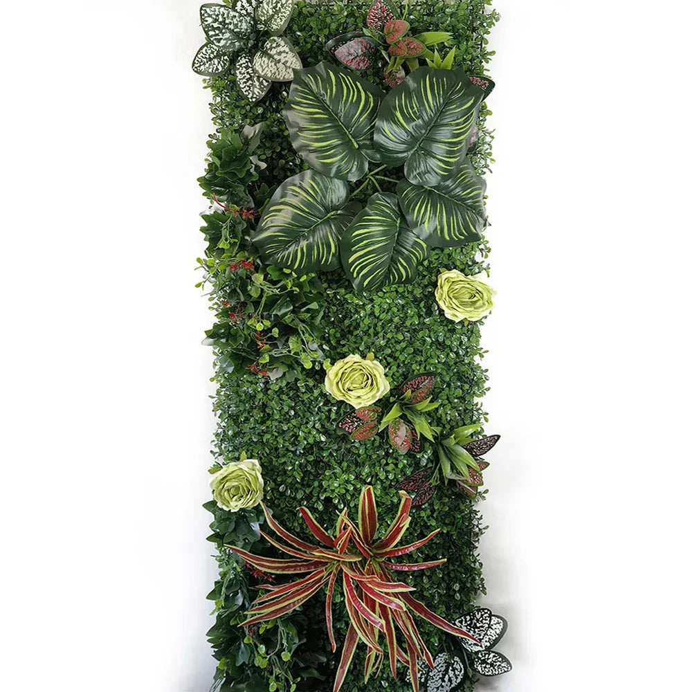 Mur de Verdure Artificielle - Grandes Feuilles