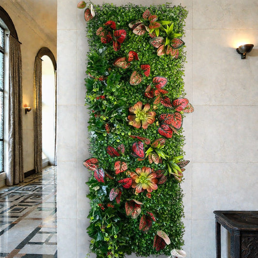 Mur de Verdure Artificielle - Papillon