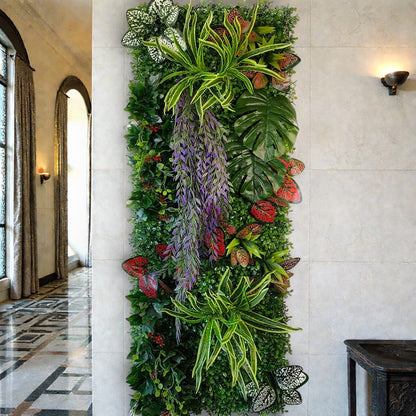 Mur de Verdure Artificielle - Violet
