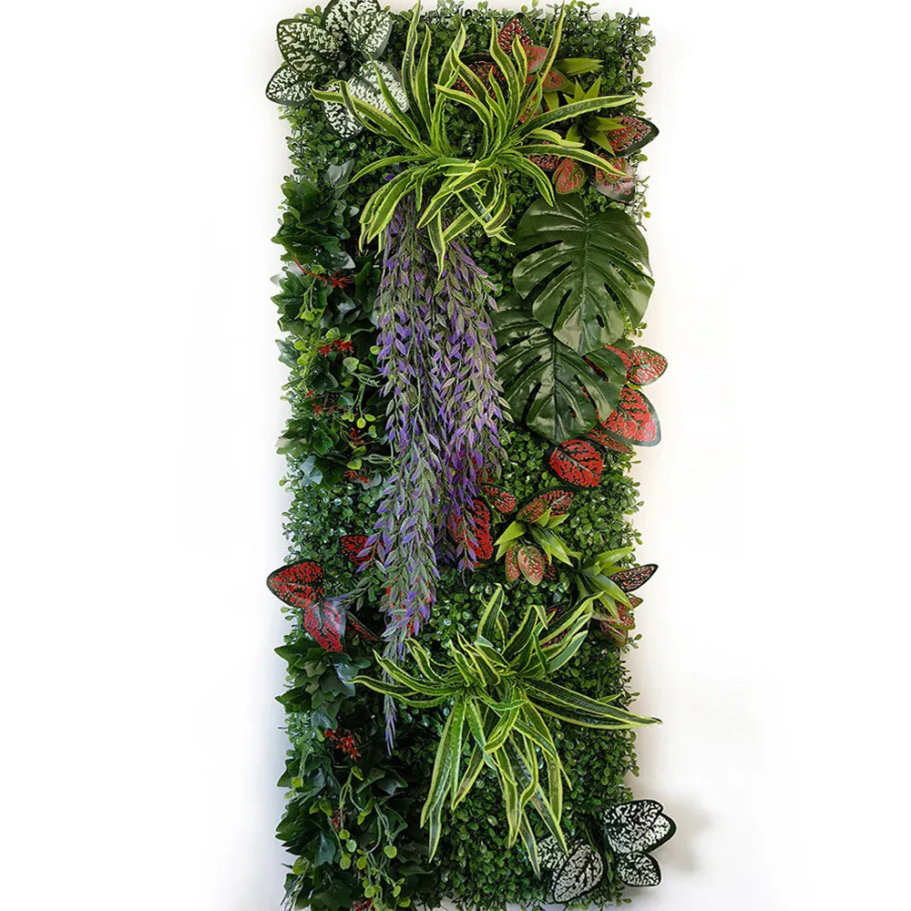 Mur de Verdure Artificielle - Violet