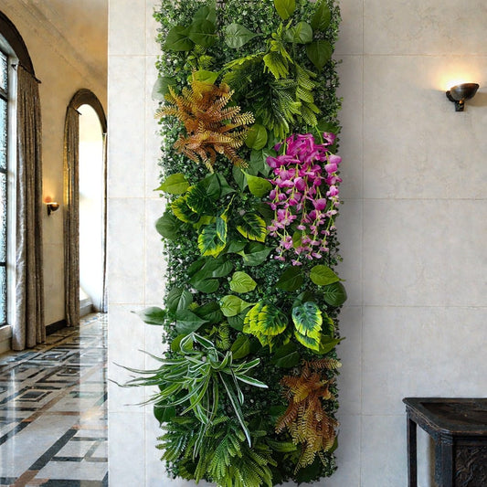 Mur Végétal Artificiel Fleuri