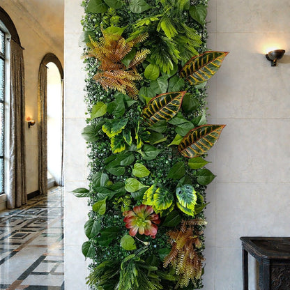 Mur Végétal de Feuilles Artificielles