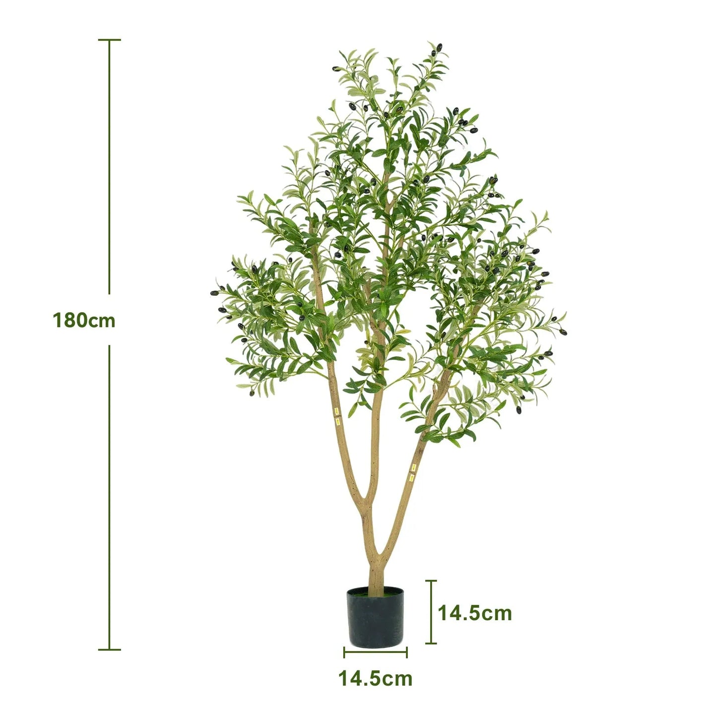 Olivier 3 Branches Artificiel | Artiflora