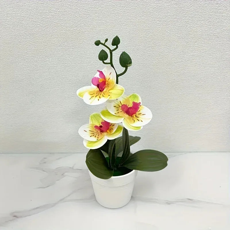 Orchidées Artificielles | Artiflora Blanc Taché