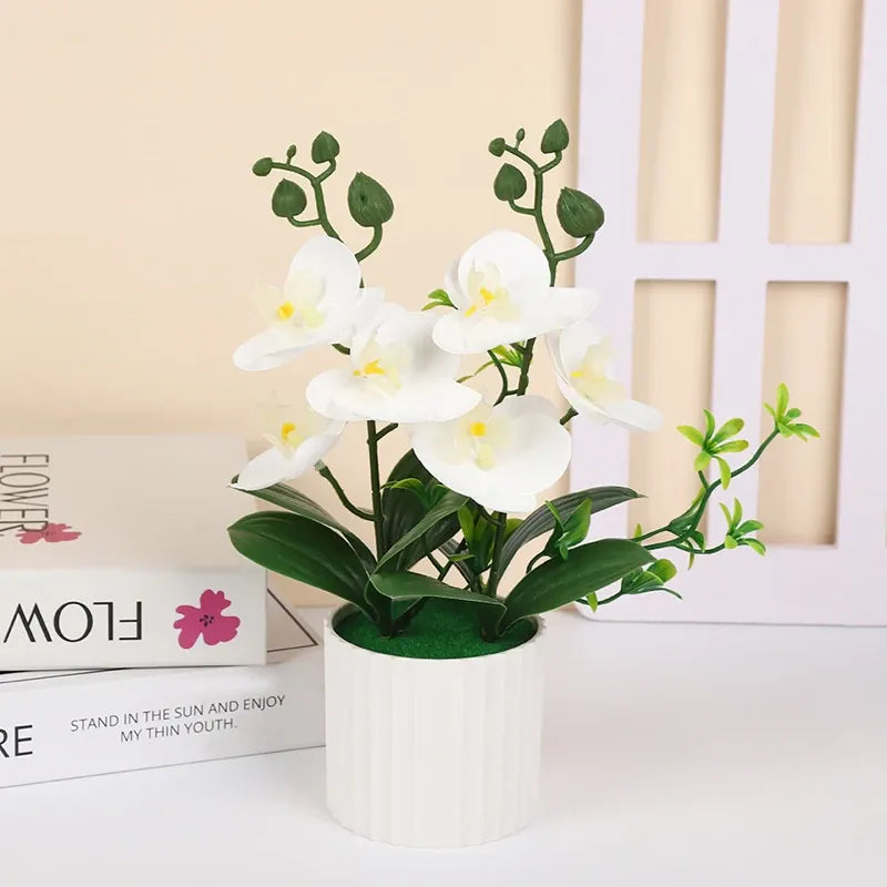 Orchidées Artificielles Bicolores | Artiflora Blanc