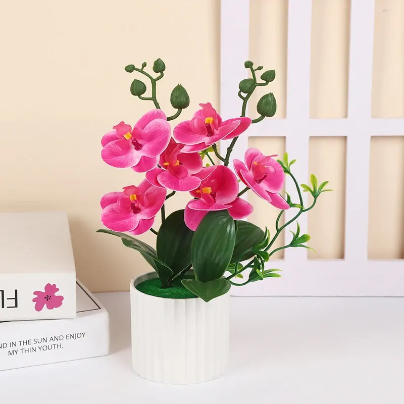 Orchidées Artificielles Bicolores | Artiflora Magenta