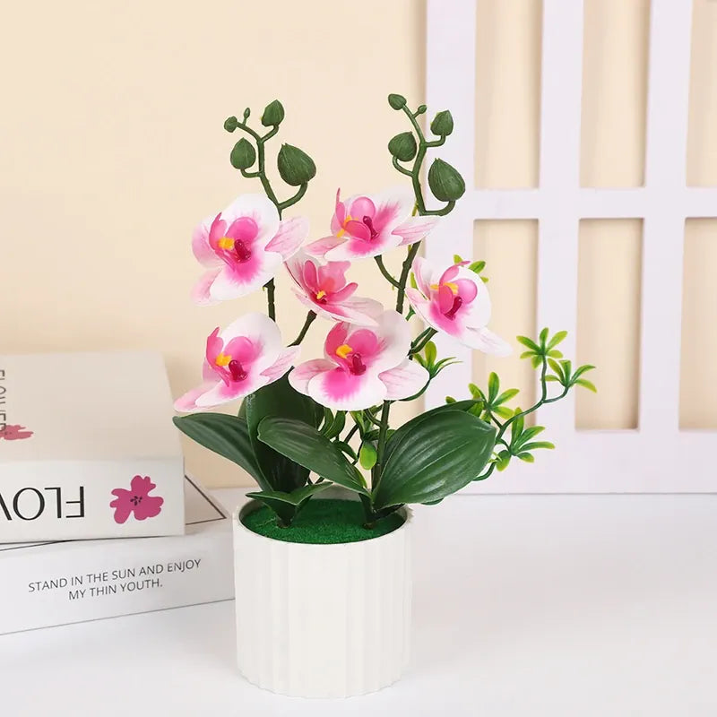 Orchidées Artificielles Bicolores | Artiflora Rose