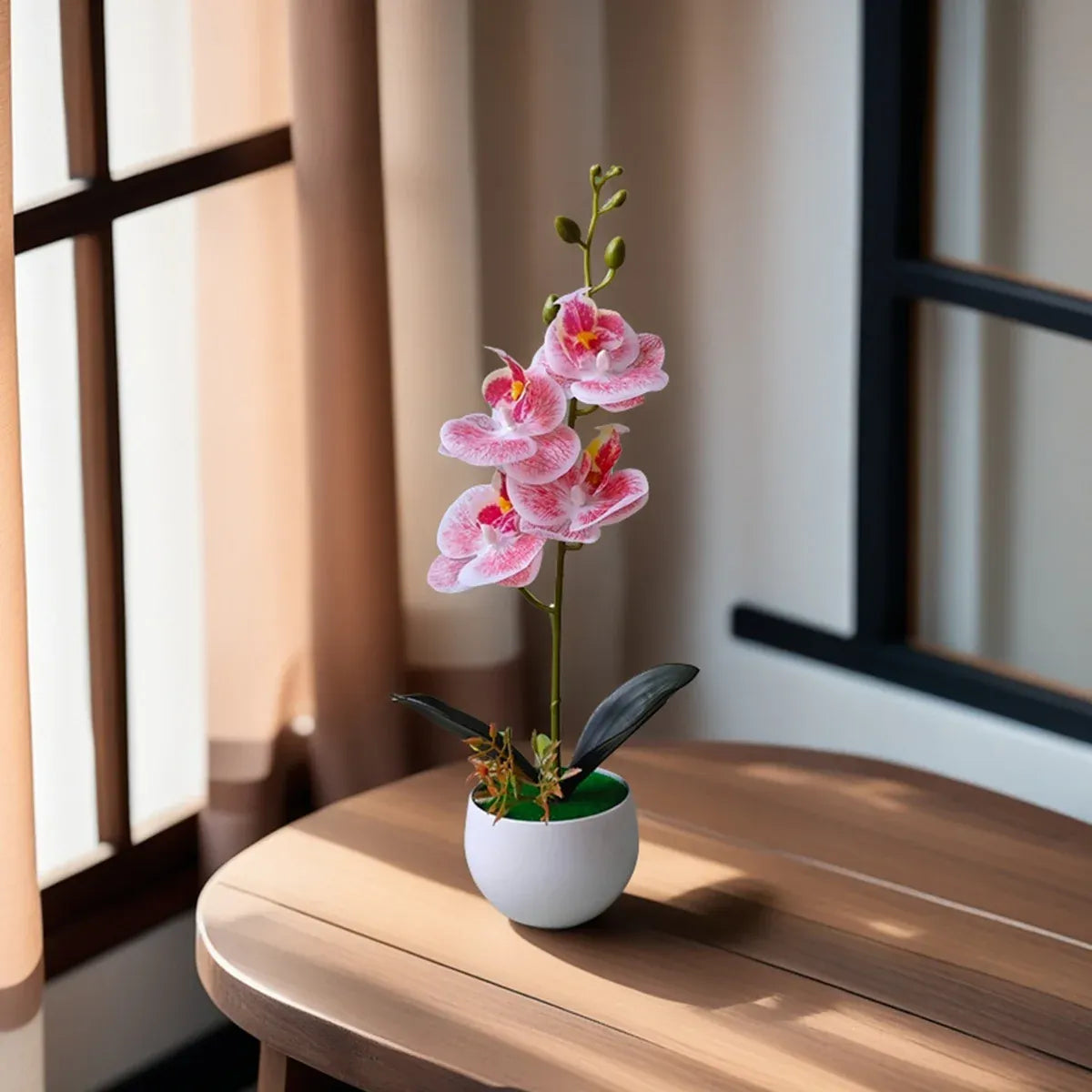 Orchidées Artificielles XXL | Artiflora Rayures Roses