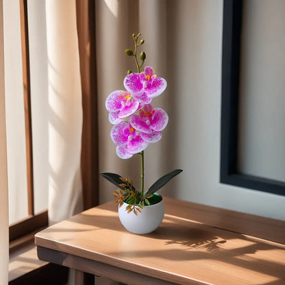 Orchidées Artificielles XXL | Artiflora Rose tachetée Rouge