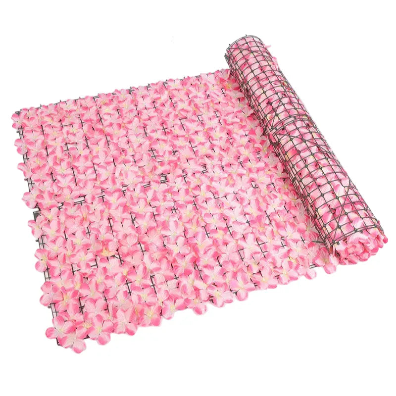 Panneau de Fleurs Artificielles Rose