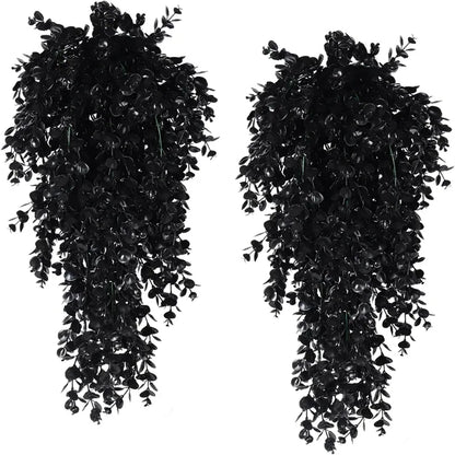 Plante Artificielle Suspendue | Artiflora Noir / 2 pièces