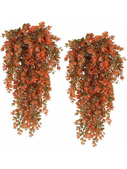 Plante Artificielle Suspendue | Artiflora Orange Café / 2 pièces