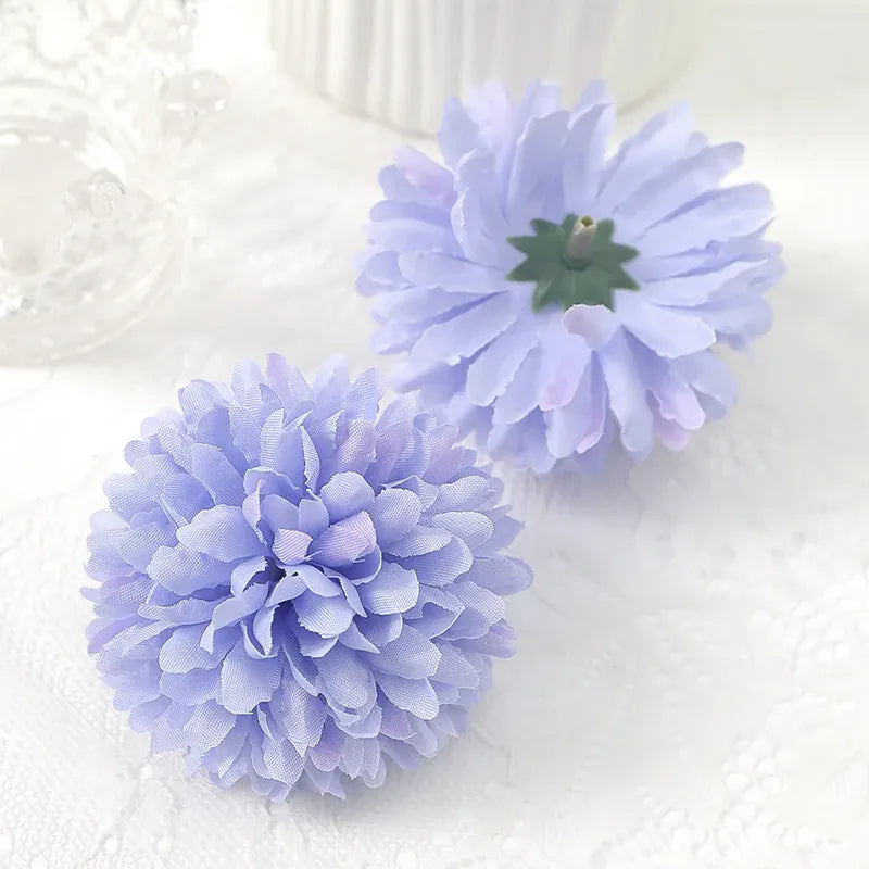Pompoms de Fleurs | Artiflora Bleu Mauve / 5Pcs