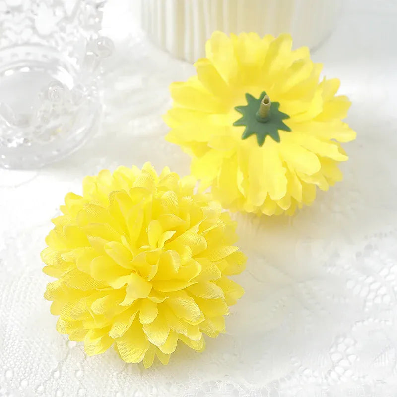 Pompoms de Fleurs | Artiflora Jaune / 5Pcs
