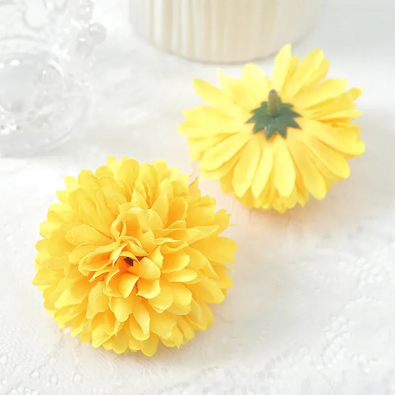 Pompoms de Fleurs | Artiflora Jaune Sombre / 5Pcs