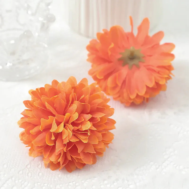 Pompoms de Fleurs | Artiflora Orange Foncé / 5Pcs