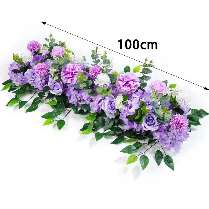 Rangées de Roses Artificielles | Artiflora Violet
