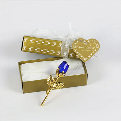 Rose Cristal Gold Bleu