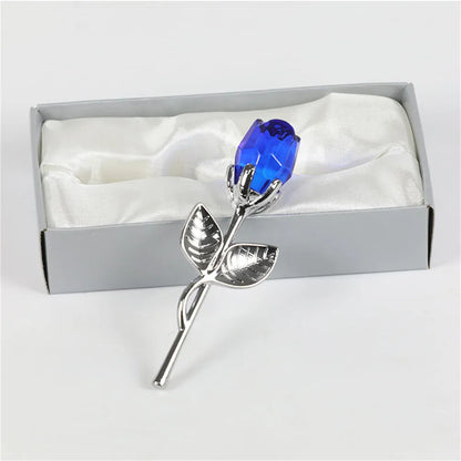 Rose Cristal Sliver Bleu