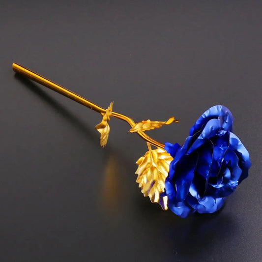 Rose dorée Bleu