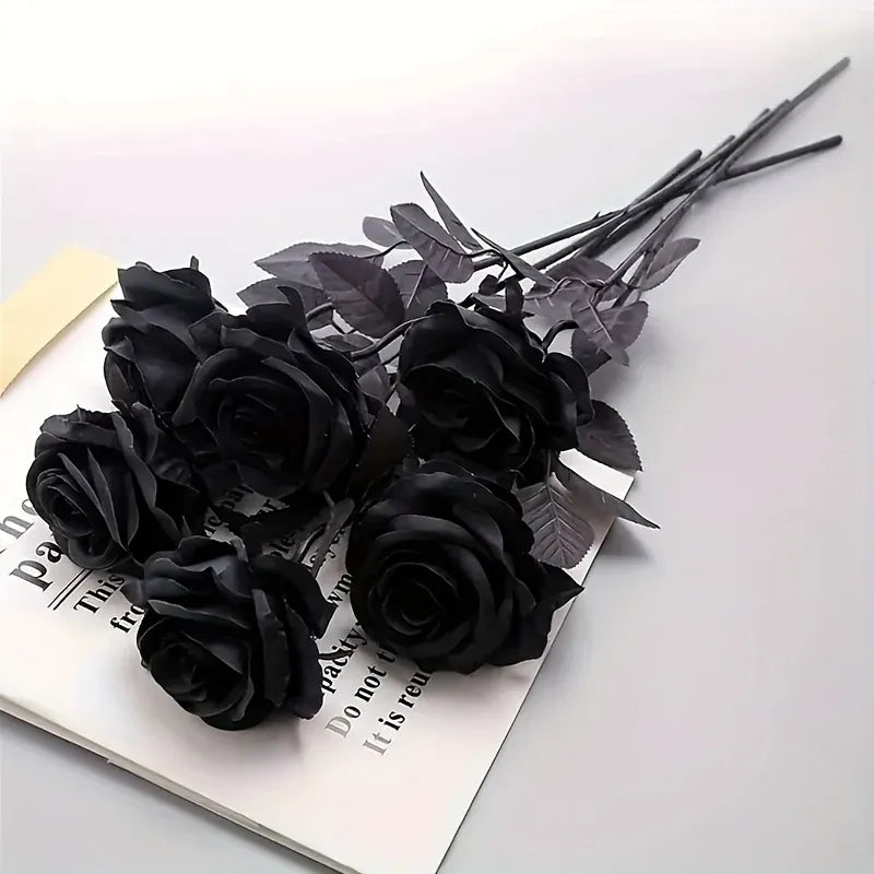 Roses Noires artificielles | Artiflora 10pcs