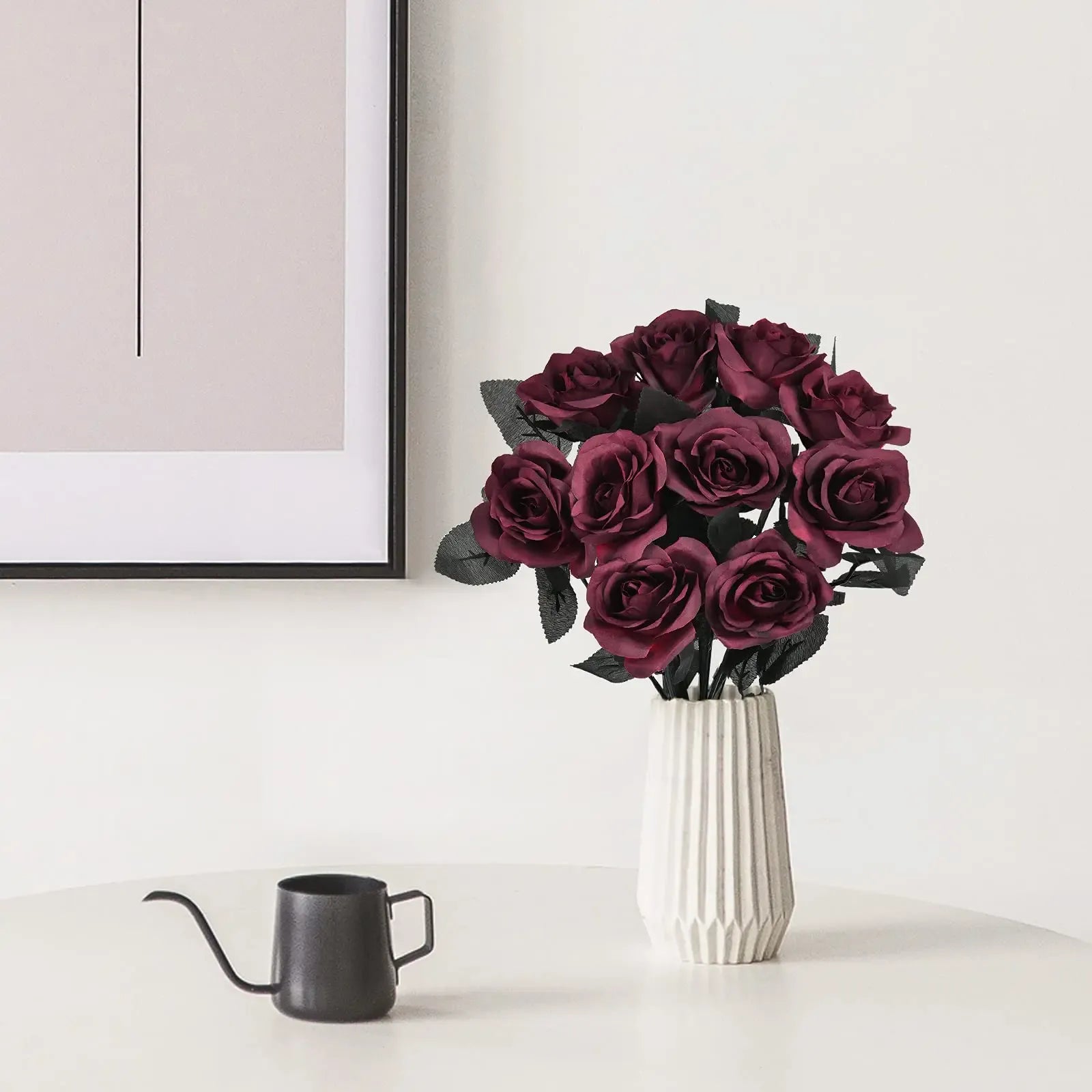 Roses Rouges foncés Artificielles | Artiflora