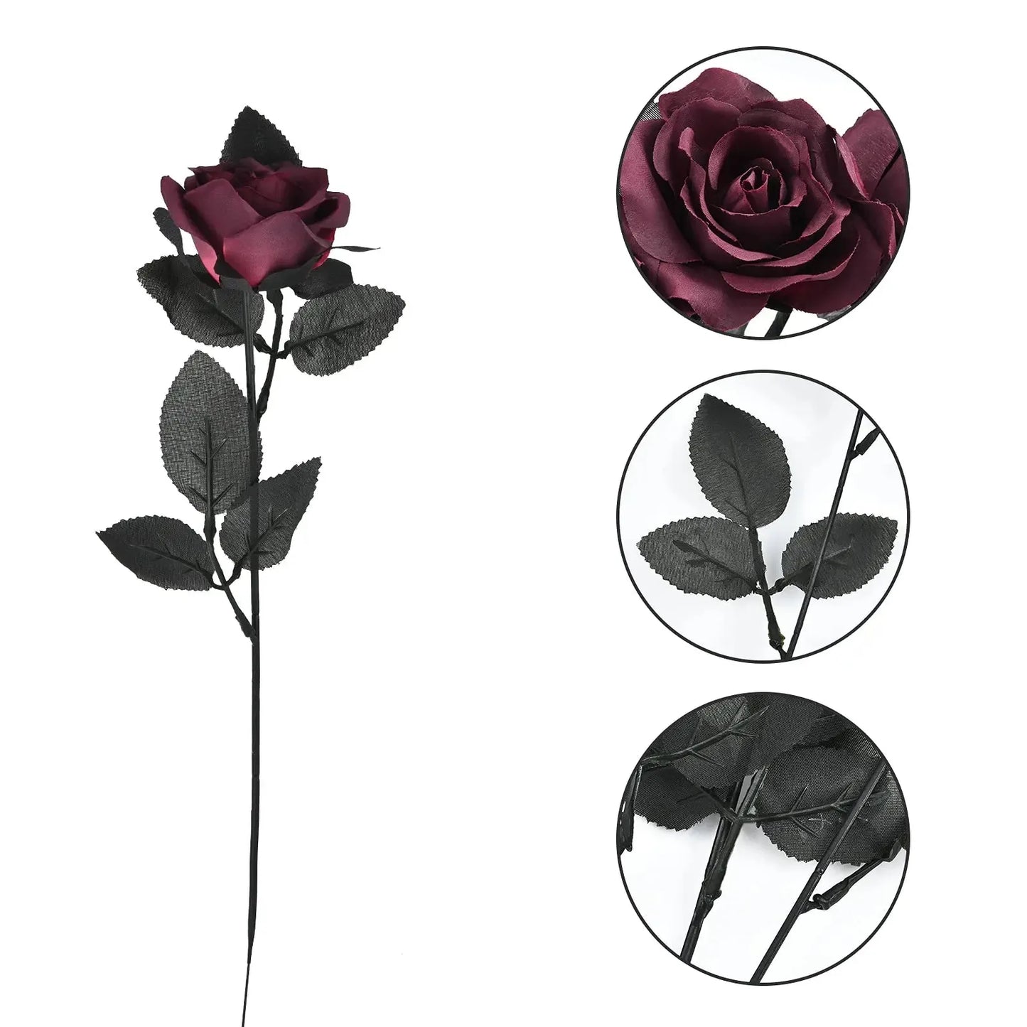 Roses Rouges foncés Artificielles | Artiflora