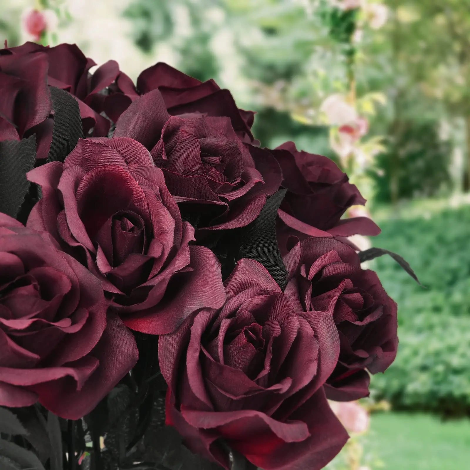 Roses Rouges foncés Artificielles | Artiflora