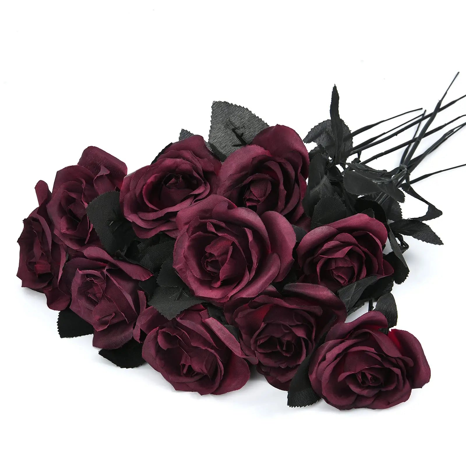 Roses Rouges foncés Artificielles | Artiflora 5pcs