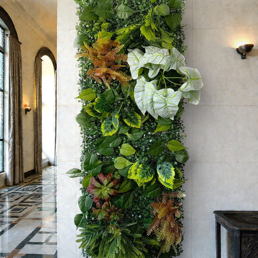 Tableau Mural de Feuillage Artificiel