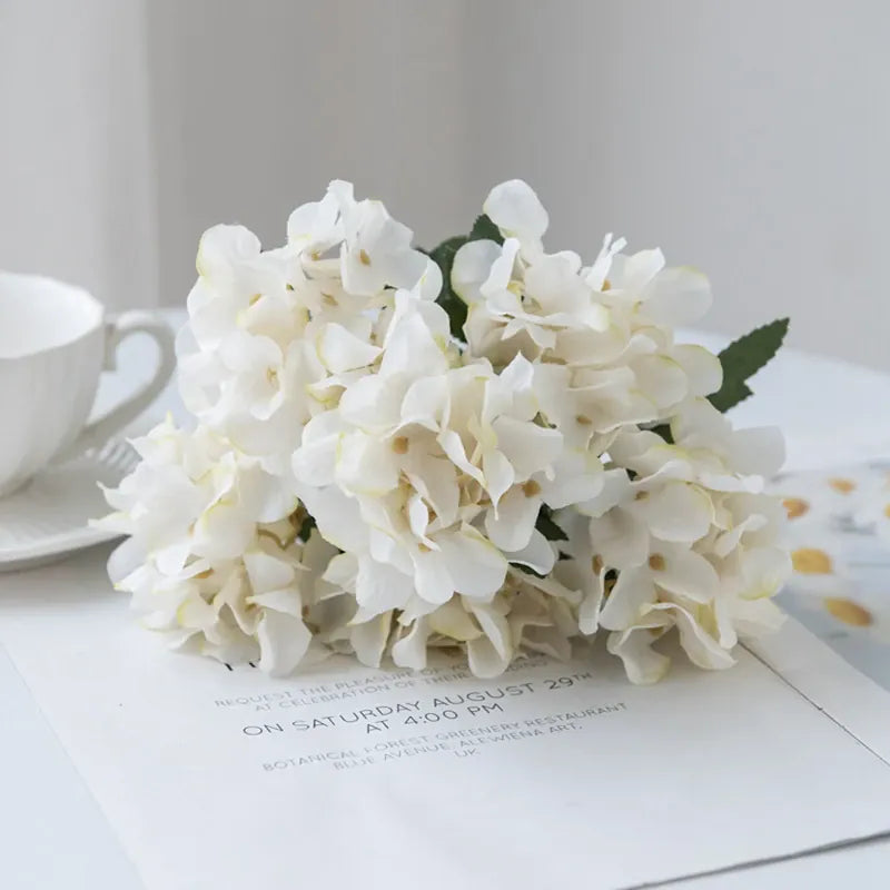 Tige d'Hortensia Artificielle | Artiflora Blanc