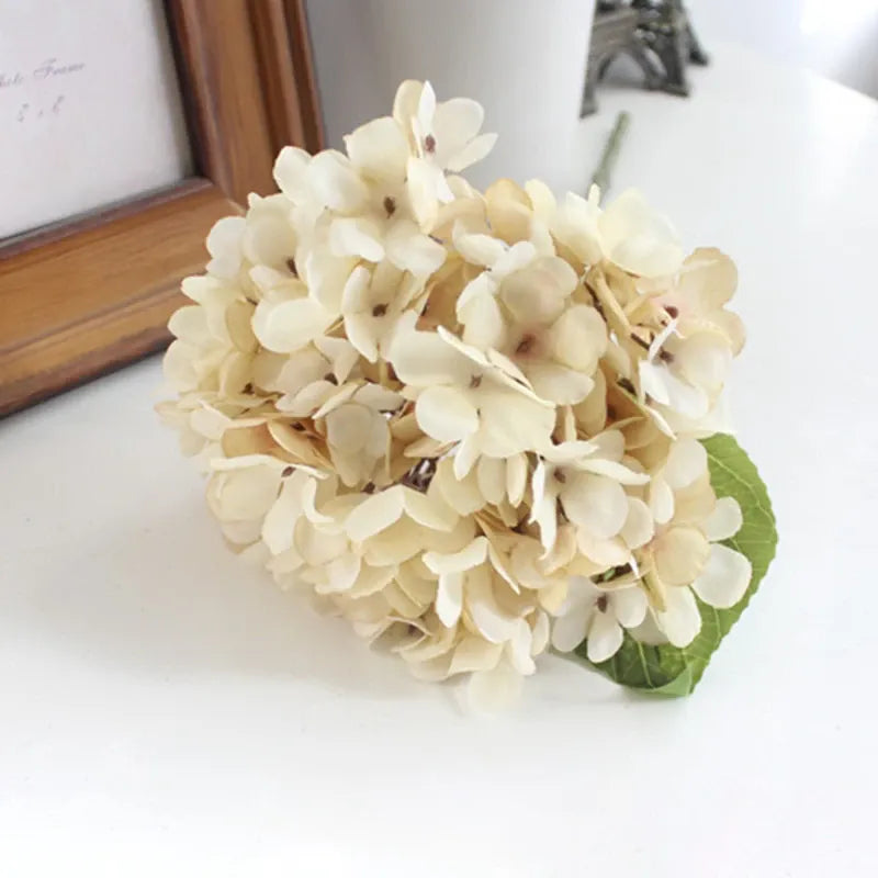 Tige d'Hortensia Artificielle | Artiflora Blanc Cassé