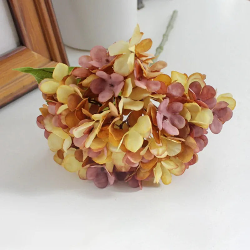 Tige d'Hortensia Artificielle | Artiflora Orange
