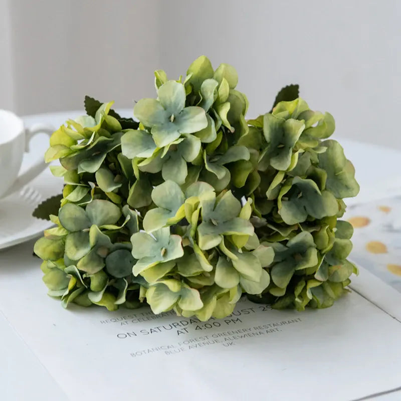 Tige d'Hortensia Artificielle | Artiflora Vert Kaki