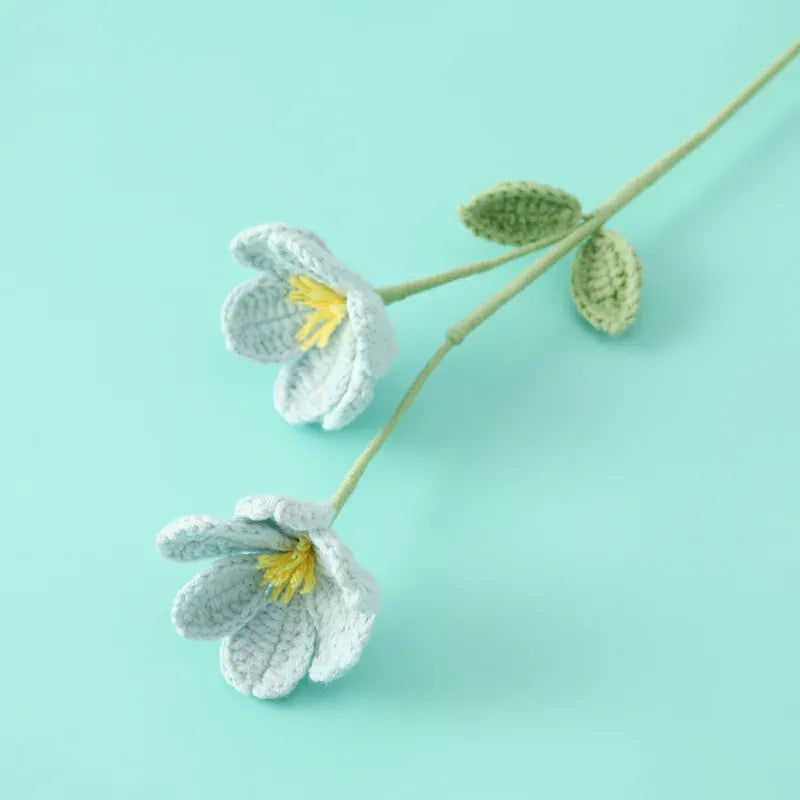 Tige de Fleur Tricotée | Artiflora Bleu
