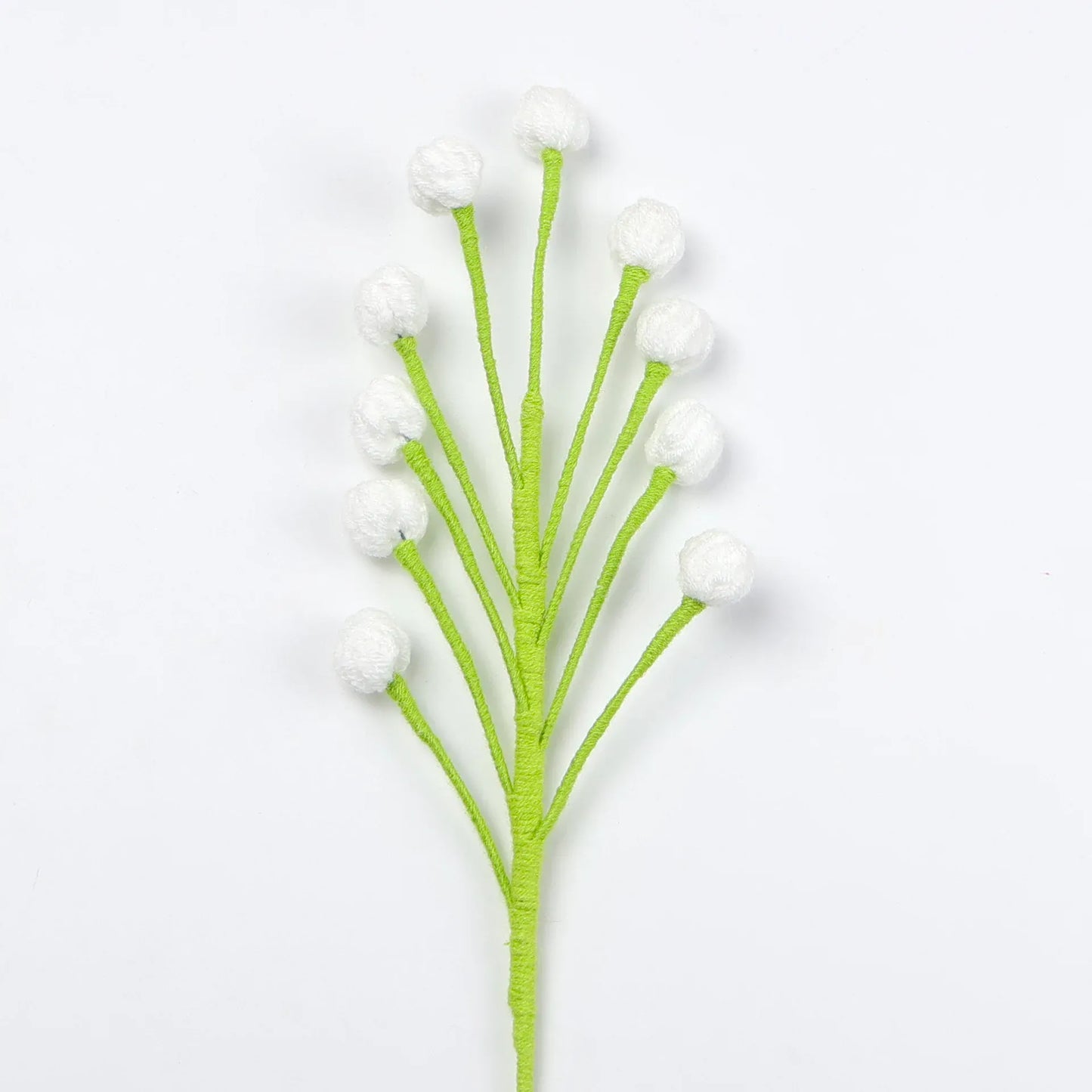 Tige de Mini Fleurs Tricotées | Artiflora Blanc
