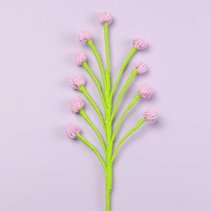 Tige de Mini Fleurs Tricotées | Artiflora Mauve